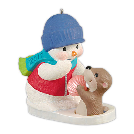 snow buddies figurines dog