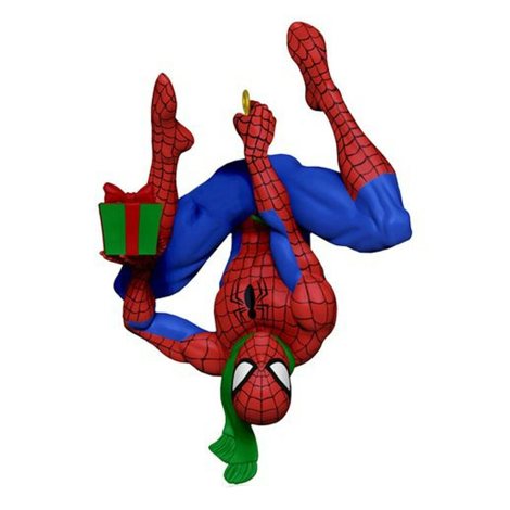 here comes spidey claus ornament