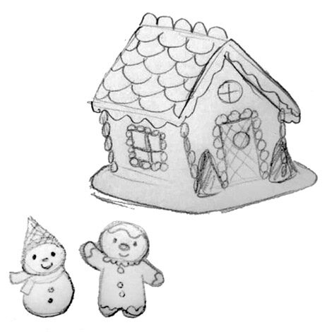 Gingerbread Surprise sketch by Tammy Haddix