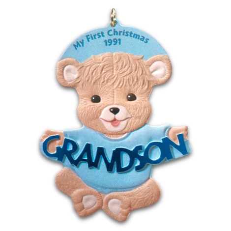 Me To You - Biglietto Di Auguri Orso Tatty Teddy: 'Grandsons 1st Christmas' In Inglese