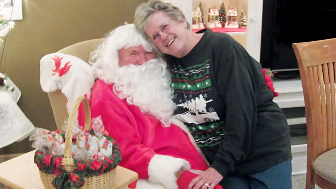 Elaine and Santa Warren